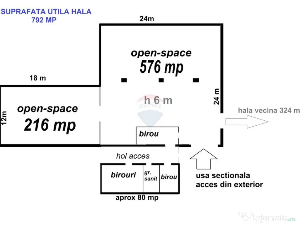 Închiriere hala industrială, depozit, birouri în Braș... 