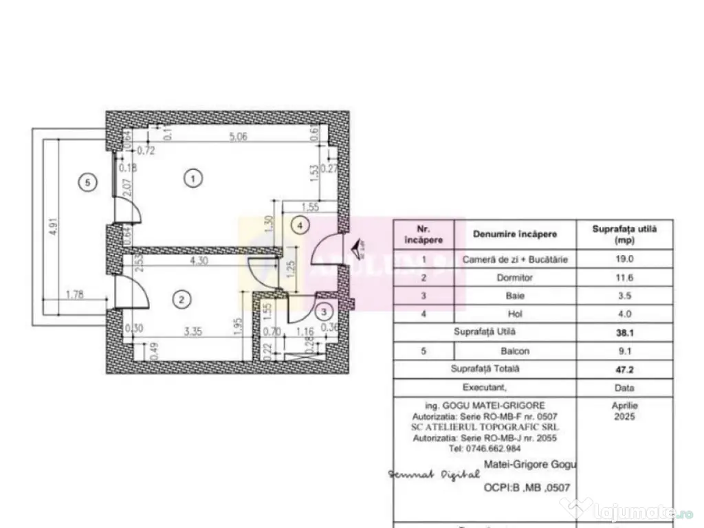 Studio cu dormitor separat, Prima Vista sos.Fabrica de Gl... 