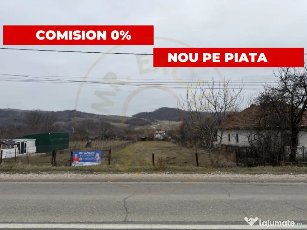 Casa+Teren intravilan 2.056 mp – dubla deschidere – DN P 