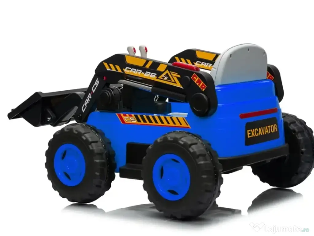 Excavator cu incarcator frontal electric NEW Holland 4x 75W 12V Blue