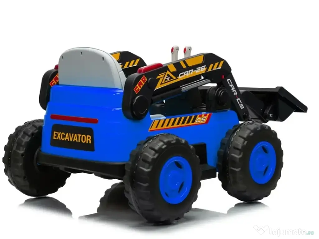 Excavator cu incarcator frontal electric NEW Holland 4x 75W 12V Blue