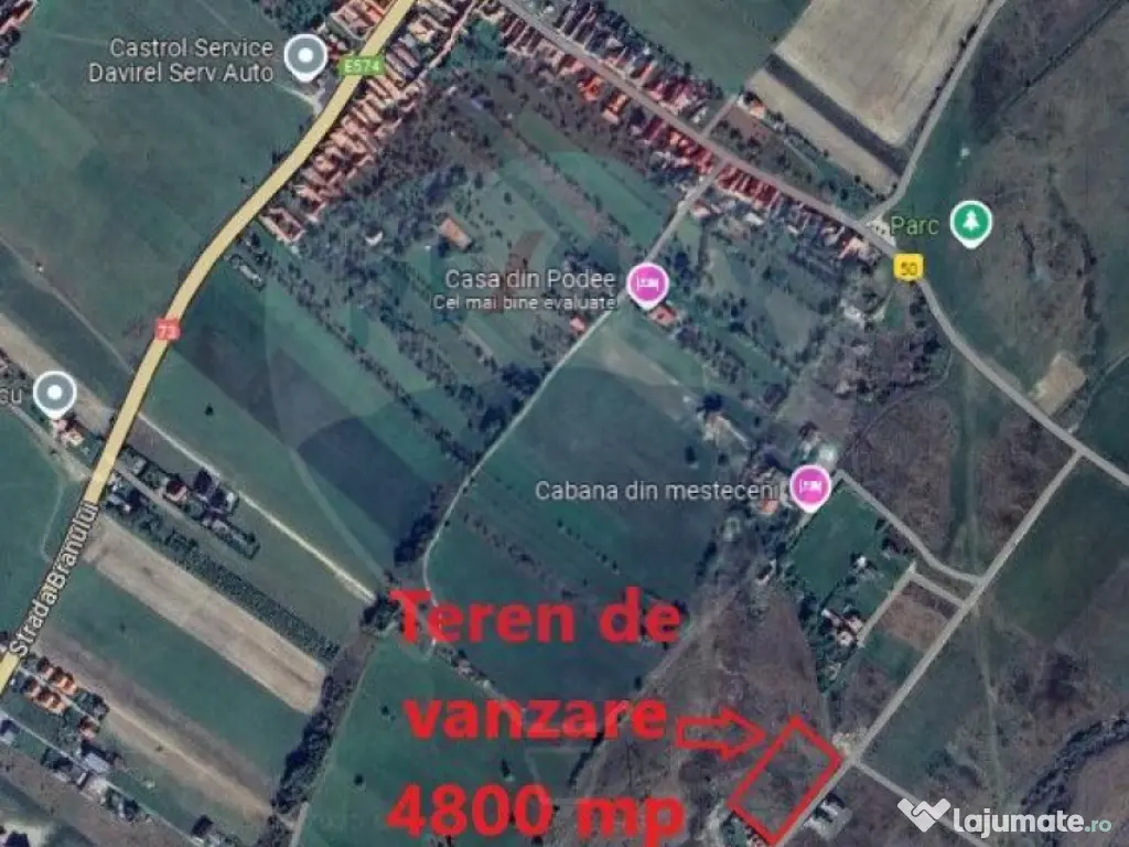 Teren Bran - Sohodol intrare 900-4800mp