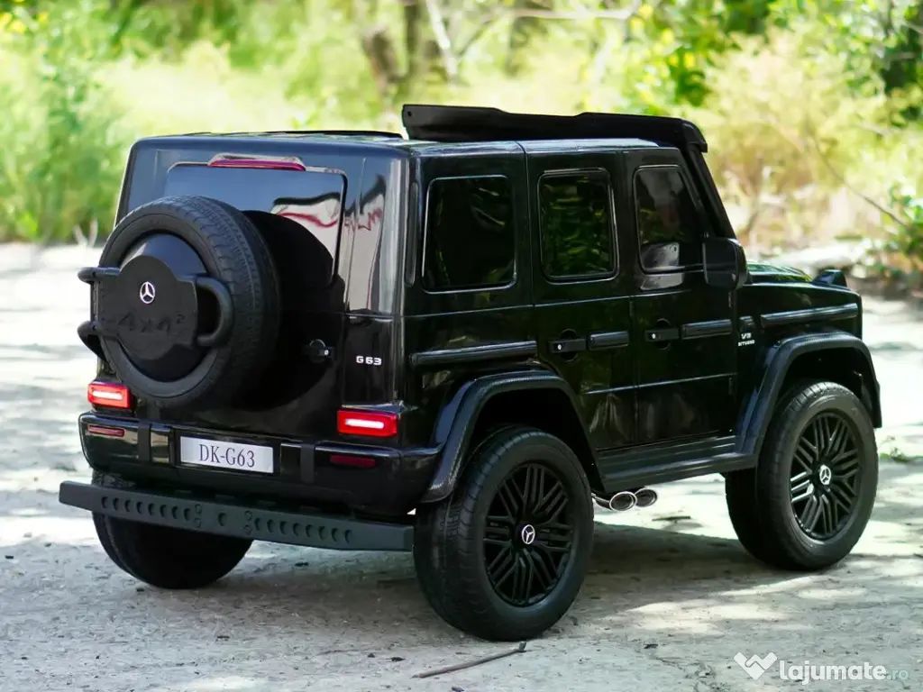 Masinuta electrica pt. 2 copii Mercedes G63, 4x 200W, 24V-14Ah Black 