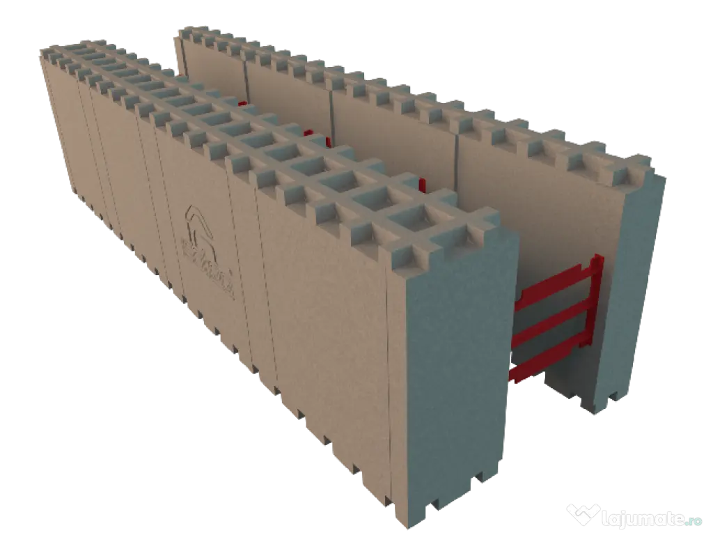 Cofraje pierdute ICF (elemente din beton izolate termic -asemanator AMVIC)