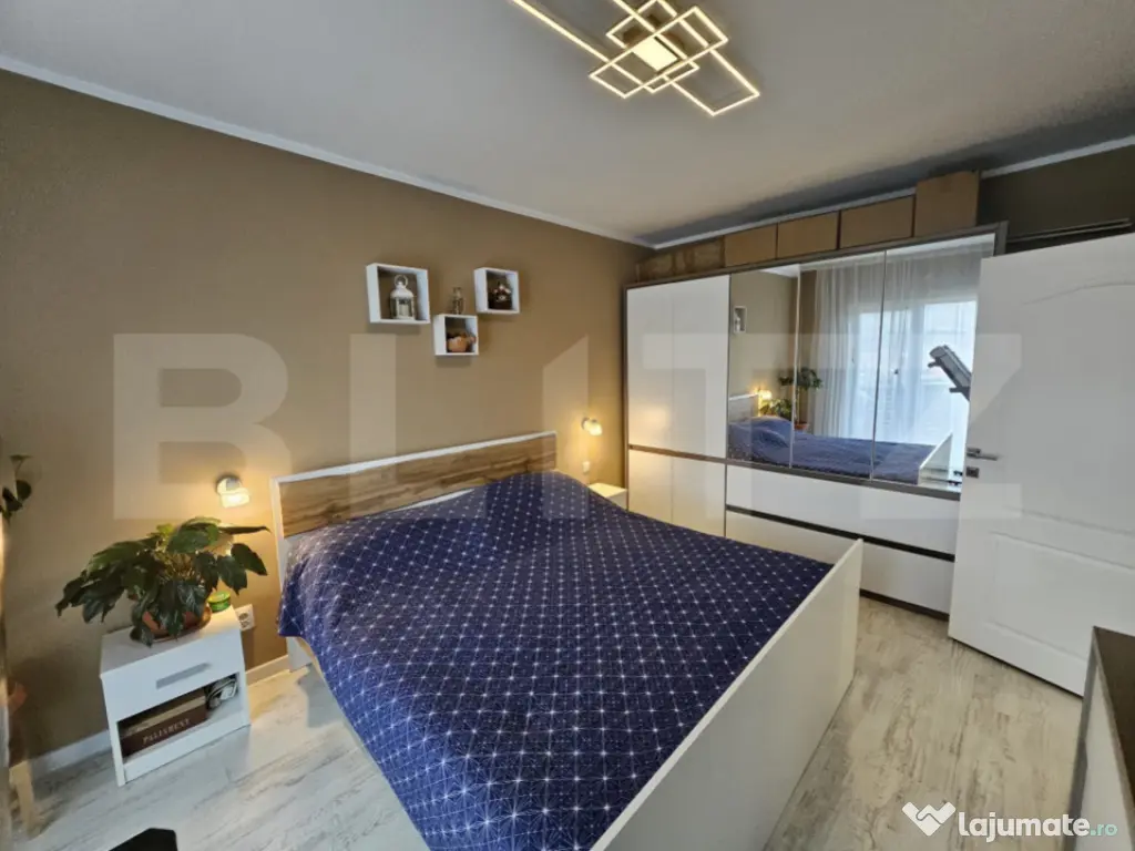 Apartament semidecomandat cu 2 camere, foarte luminos, zona