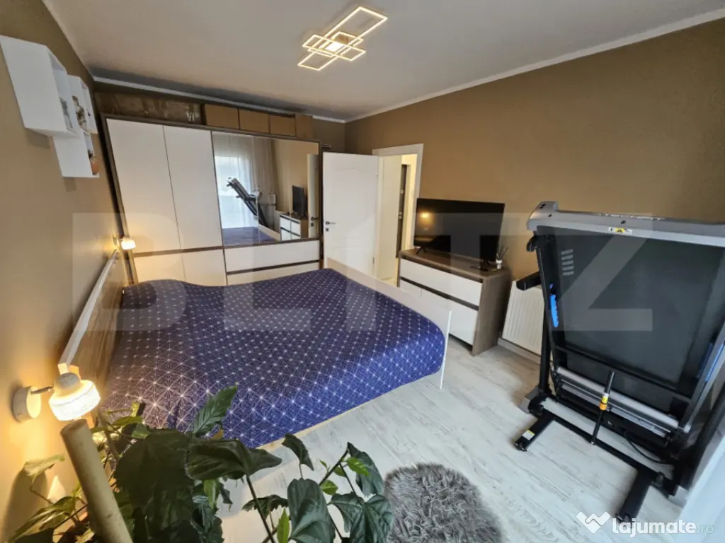 Apartament semidecomandat cu 2 camere, foarte luminos, zona