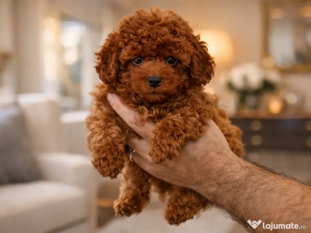Pui rasa Pudel Toy Roșcat cu garanție medicală
