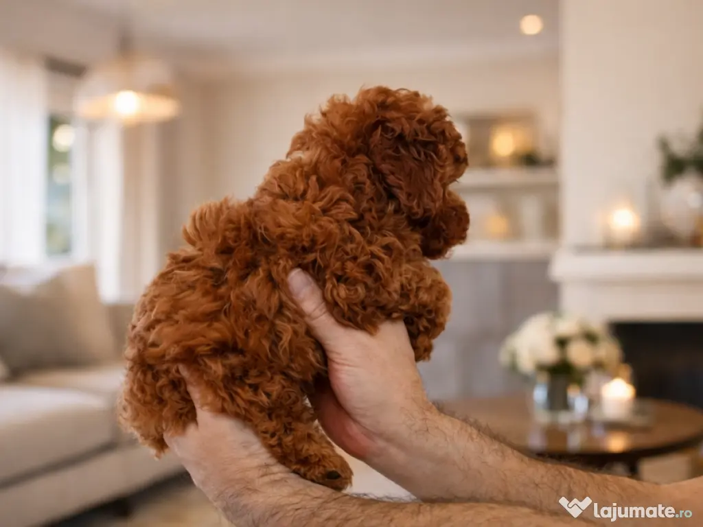 Pui rasa Pudel Toy Roșcat cu garanție medicală