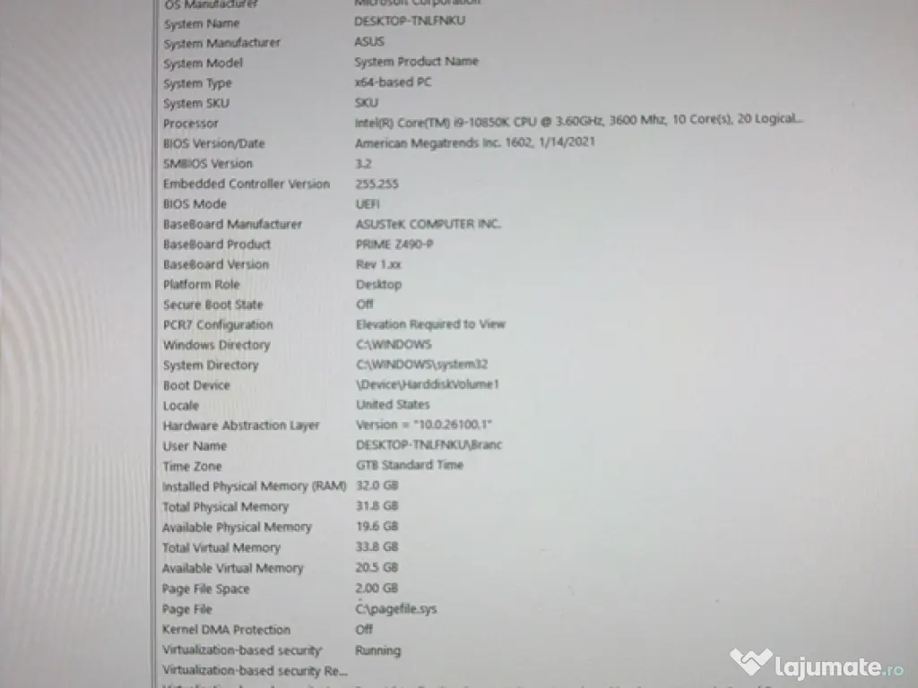 PC high -end rapid și fiabil perfect pentu gaming /office 