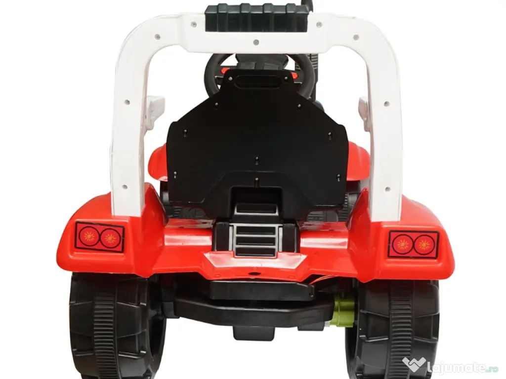 Tractor Copii Baiat Baieti cu Baterie si Remorca Rosu + LIVRARE GRATUITA 