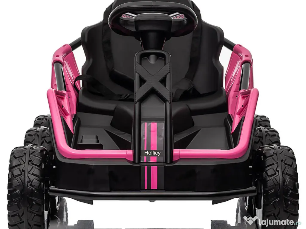 UTV electric pentru 2 copii Kinderauto BJSX2319 6x6 300W 24V Pink