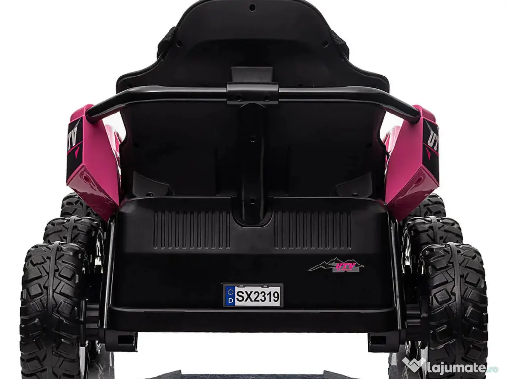 UTV electric pentru 2 copii Kinderauto BJSX2319 6x6 300W 24V Pink