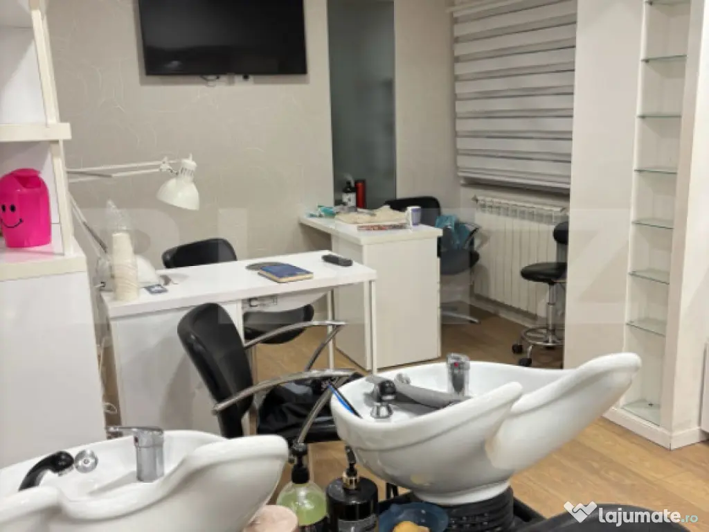 Spațiu comercial – Coafor complet echipat | George Enescu 