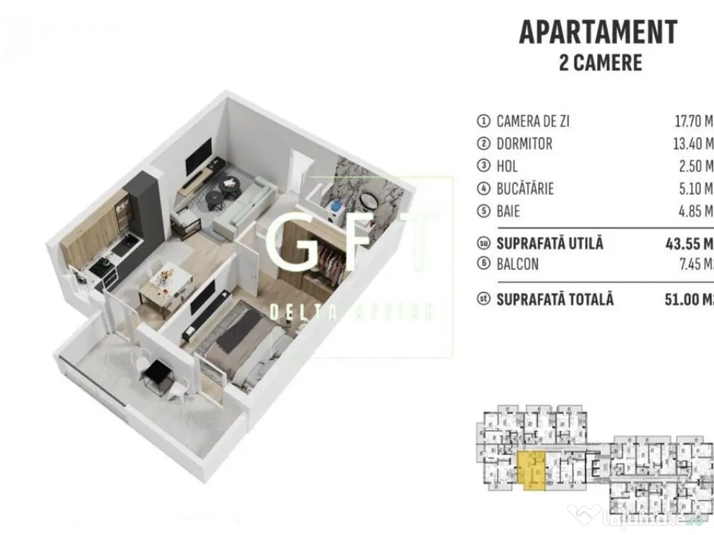 Apartamente noi în Bistrița - 2 camere, zona centura!!