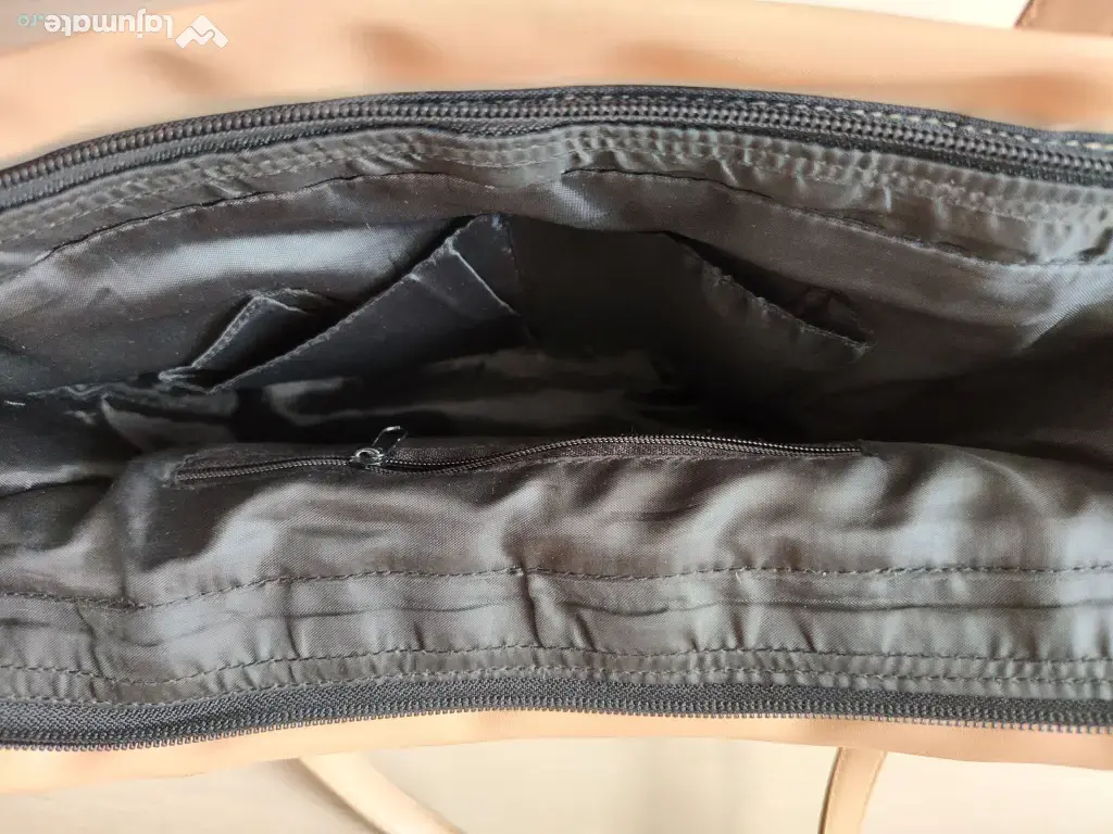 Geantă neagră din material textil, Lamonza, puțin folosită 