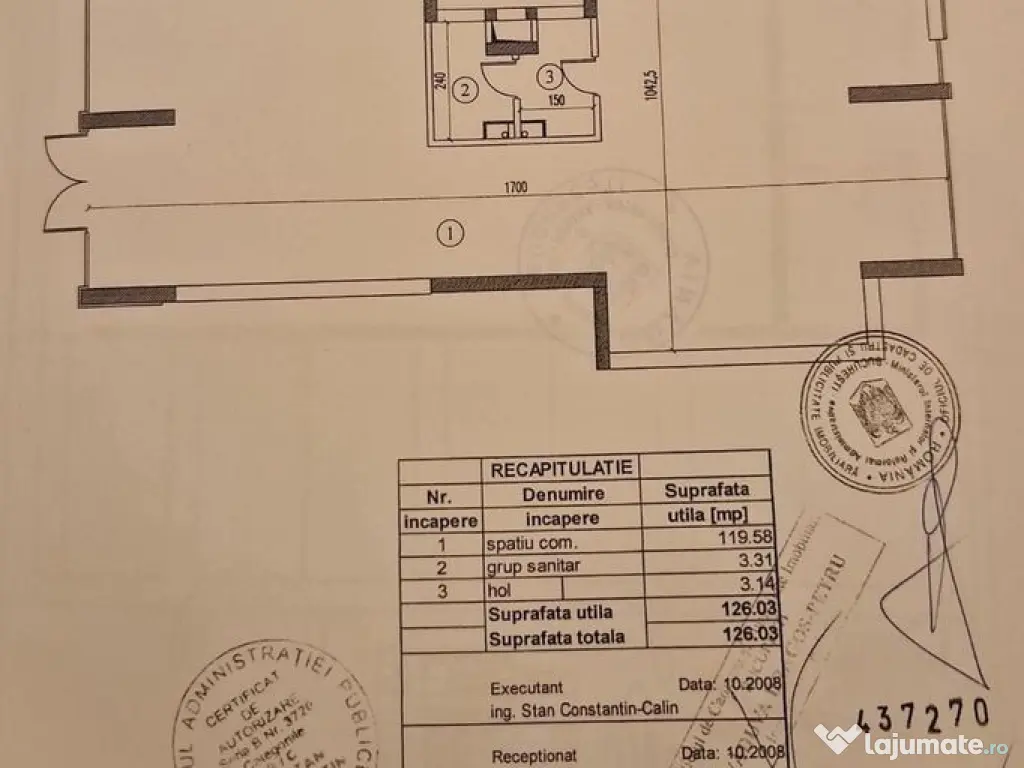 Zona Parcul Carol sp 126 mp open space vitrina 7 m ideal ...