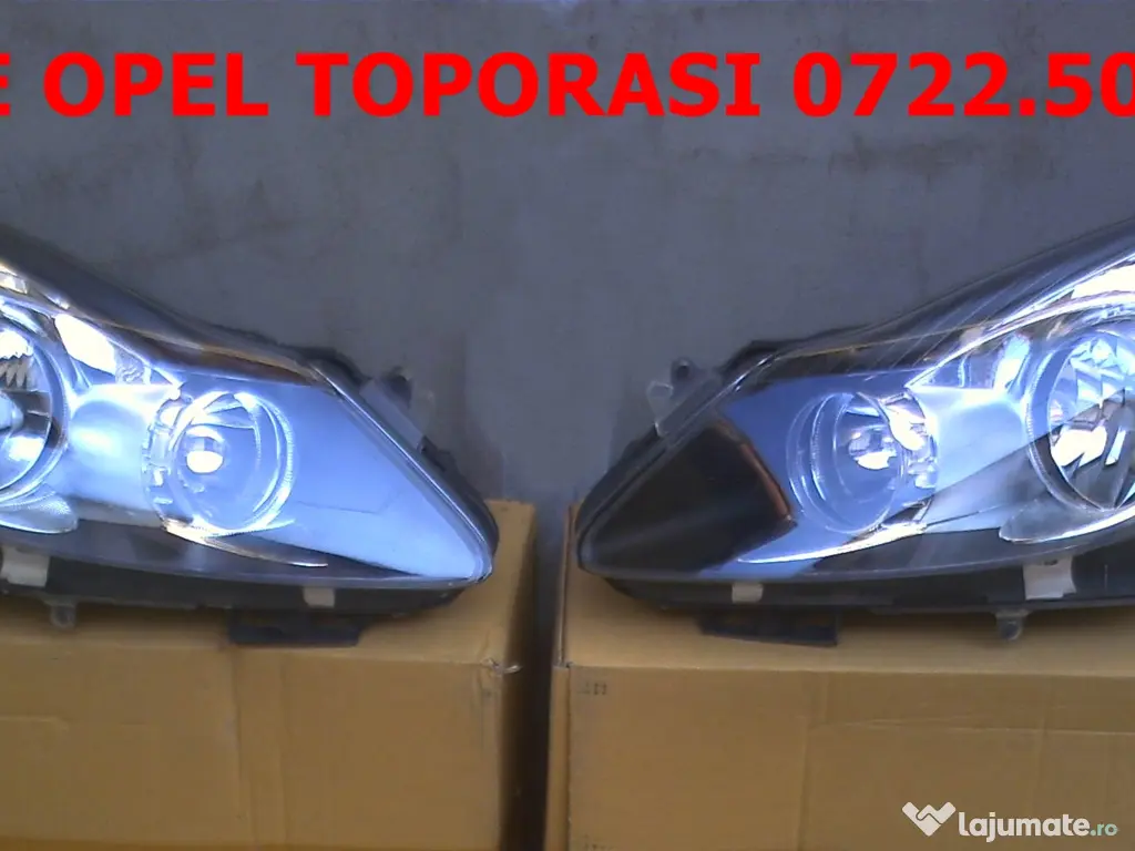 faruri Opel Corsa D fond negru 400 lei 
