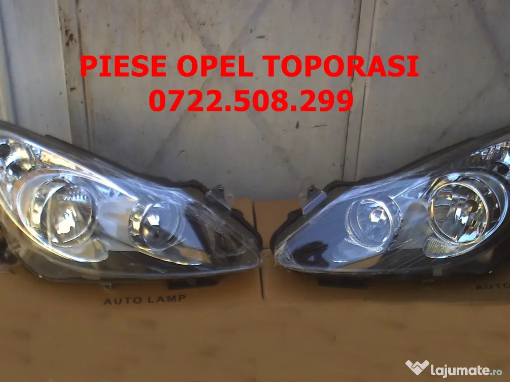 faruri Opel Corsa D fond negru 400 lei 