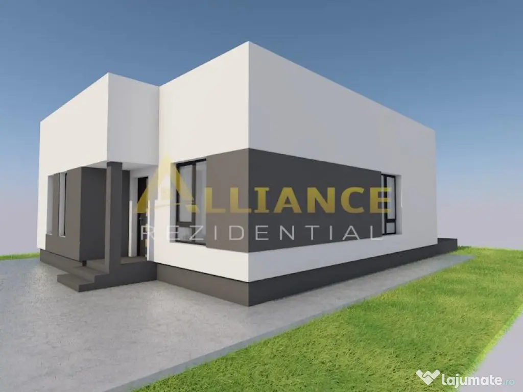 Vila individuala | 4 camere - 2 bai - Teren 307 mp 