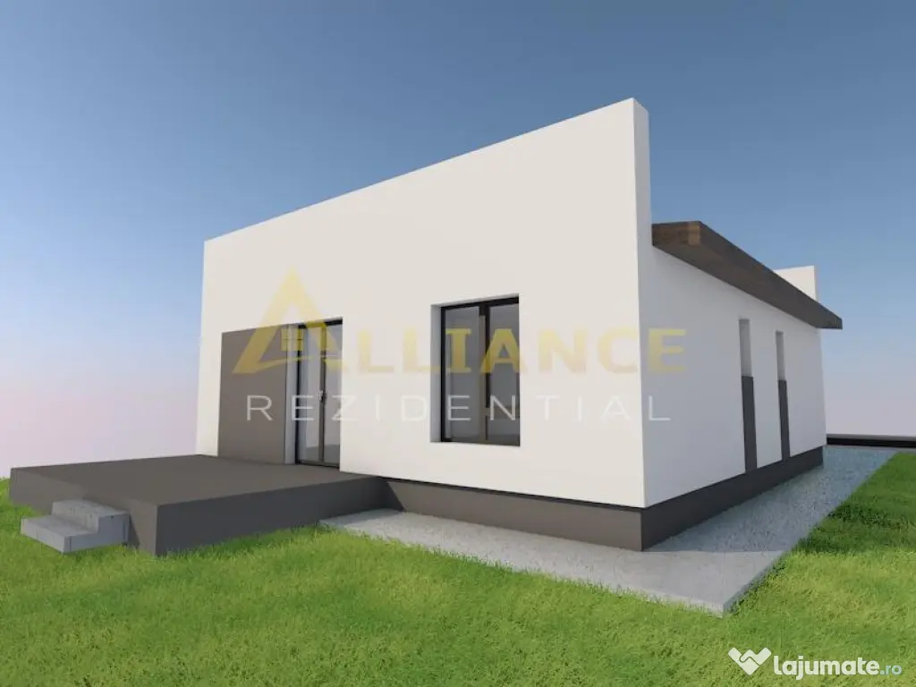 Vila individuala | 4 camere - 2 bai - Teren 307 mp 