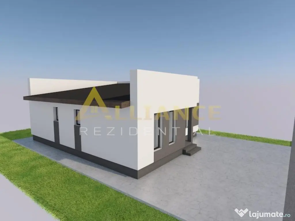 Vila individuala | 4 camere - 2 bai - Teren 307 mp 