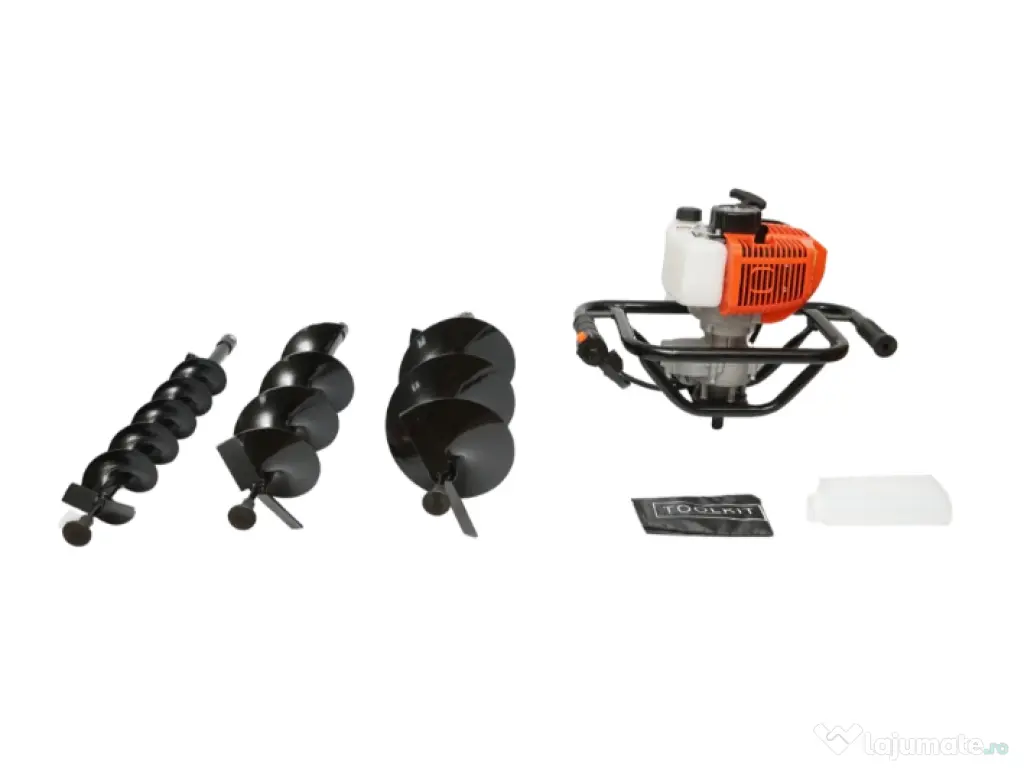 Motoburghiu Freza Foreze Pamant Gropi Gauri 3.3CP Benzina Burghiu 