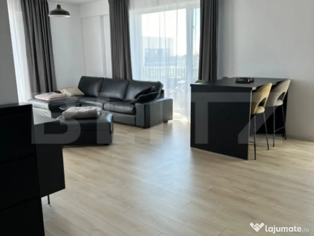 Apartament 2 camere open space, 55 mp, zona President 
