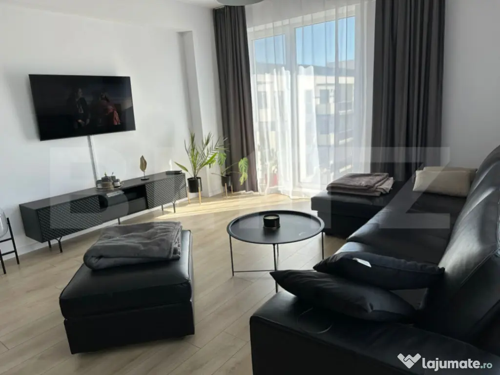 Apartament 2 camere open space, 55 mp, zona President 