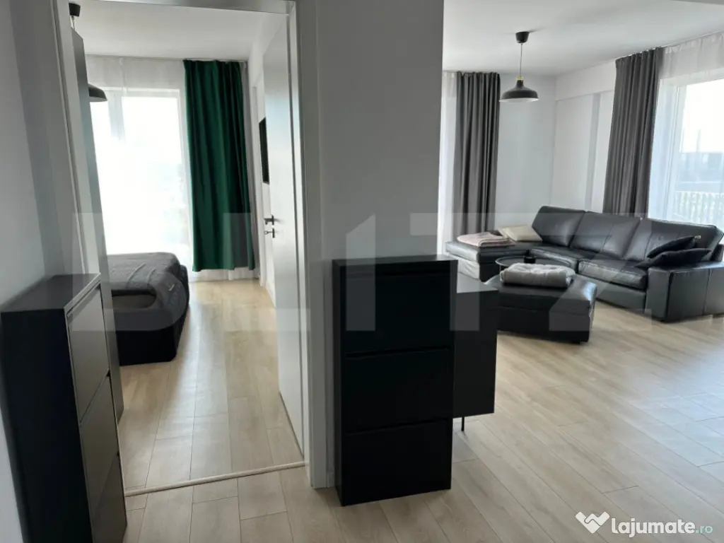 Apartament 2 camere open space, 55 mp, zona President 