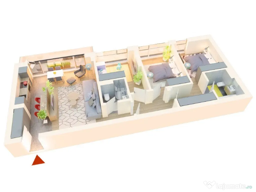 Apartament nou 4 camere, 94 mp S.utilă-lângă Lacul Străulești, Sect. 1 