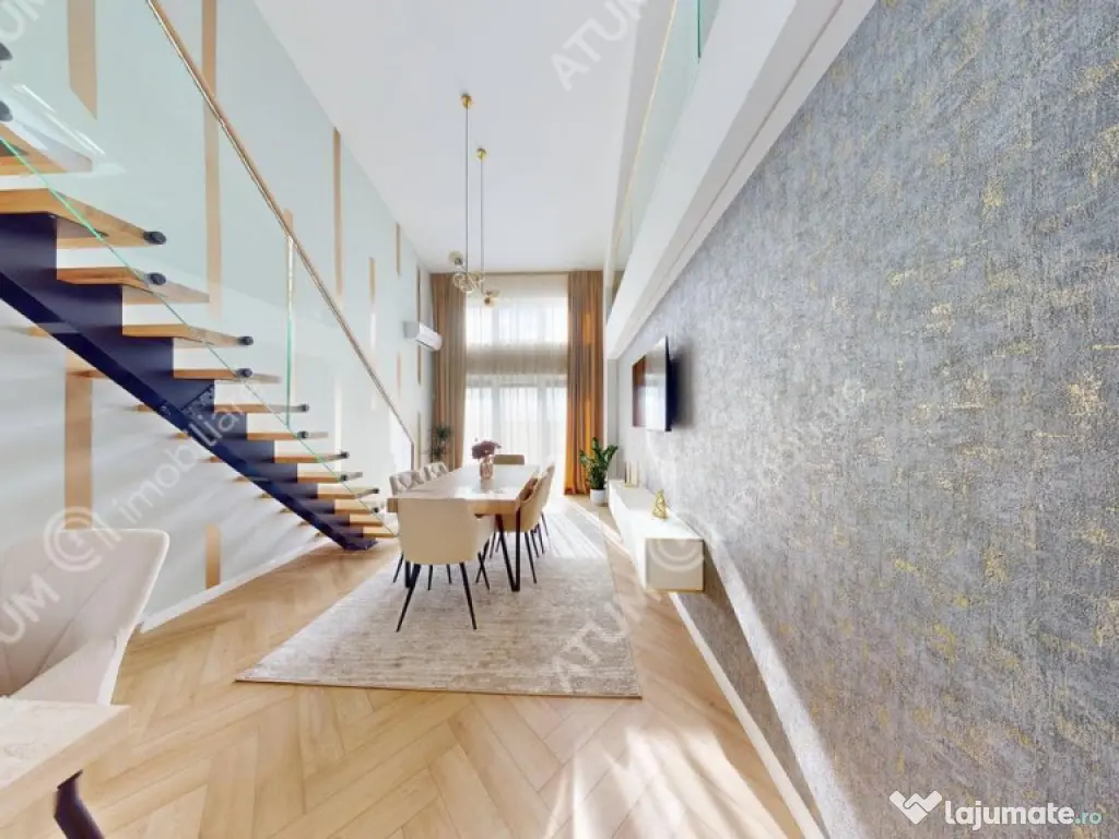 Penthouse 5 camere 3 bai parcare mobilat complet Turnisor Si 