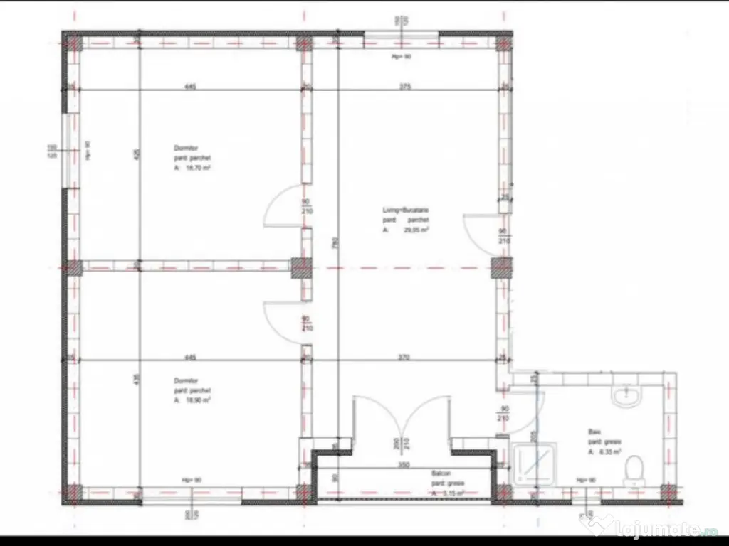 Apartament de vânzare – 3 camere decomandat, în Albești 