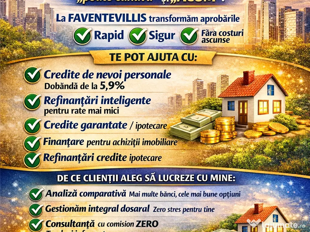 CREDITE/ASIGURĂRI/REFINANȚĂRI 