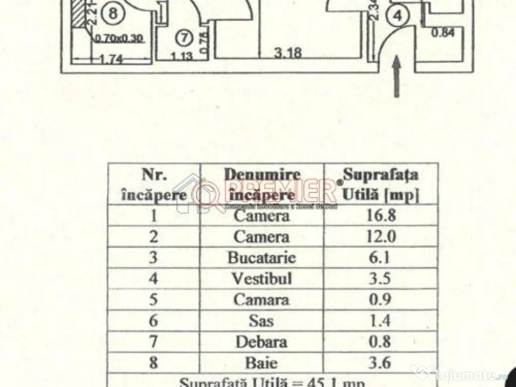 Apartament 2 camere 52 mp - Parcare ADP - Bloc anvelopat - 