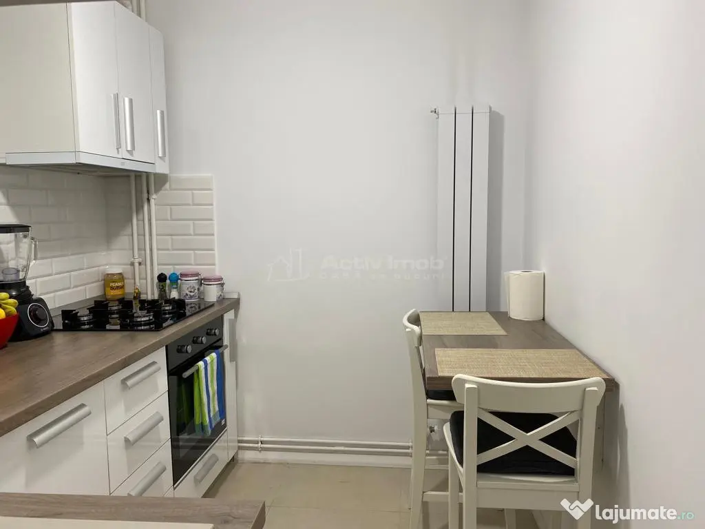 2 camere - 3 min Mall Plaza - centrala- AC- mobilat si utila 