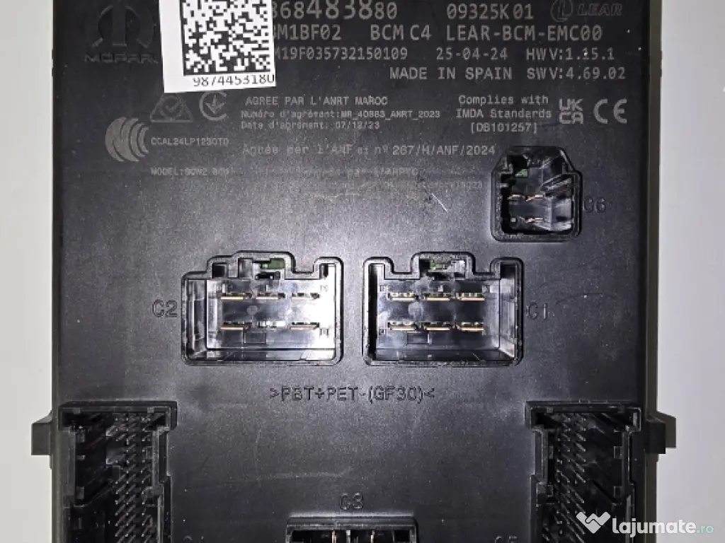 Calculator ECU confort Citroen C3 2024+ 