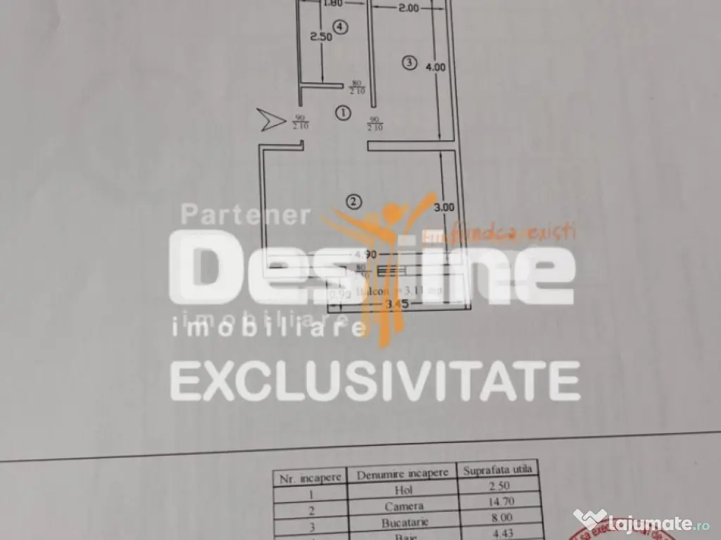 COMISION 0%, Apartament 1 cameră– 33 mp – Lunca Cetăț 