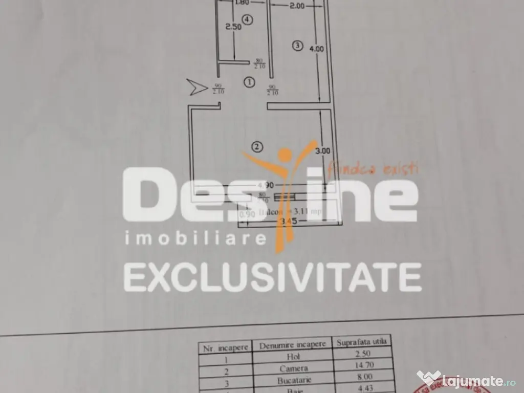 COMISION 0%, Apartament 1 cameră– 33 mp – Lunca Cetăț 