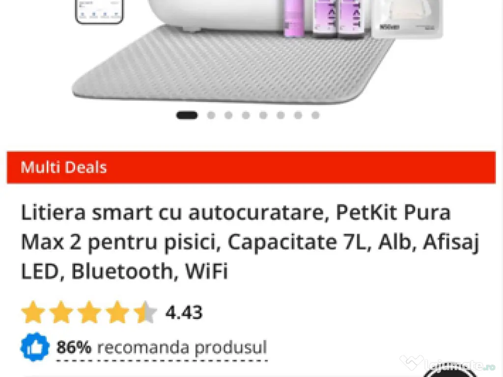 Litieră automată și dozator automat