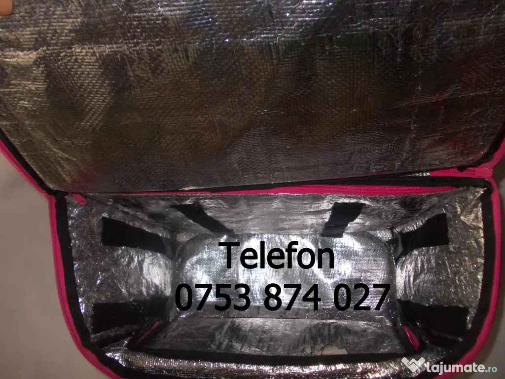 Geanta Livrari rucsac Food Panda termoizolant, pentru transport alimente,bauturi 