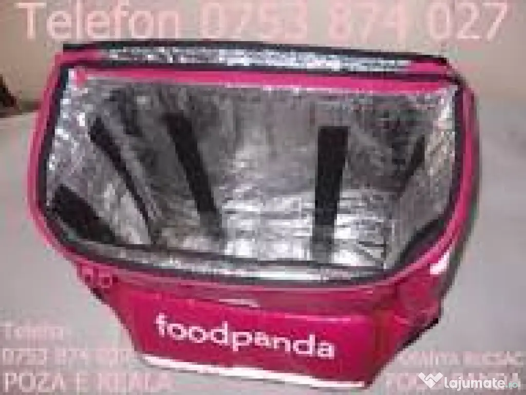 Geanta Rucsac LivrarI Food Panda genti curier izoterme termice alimente, bauturi 