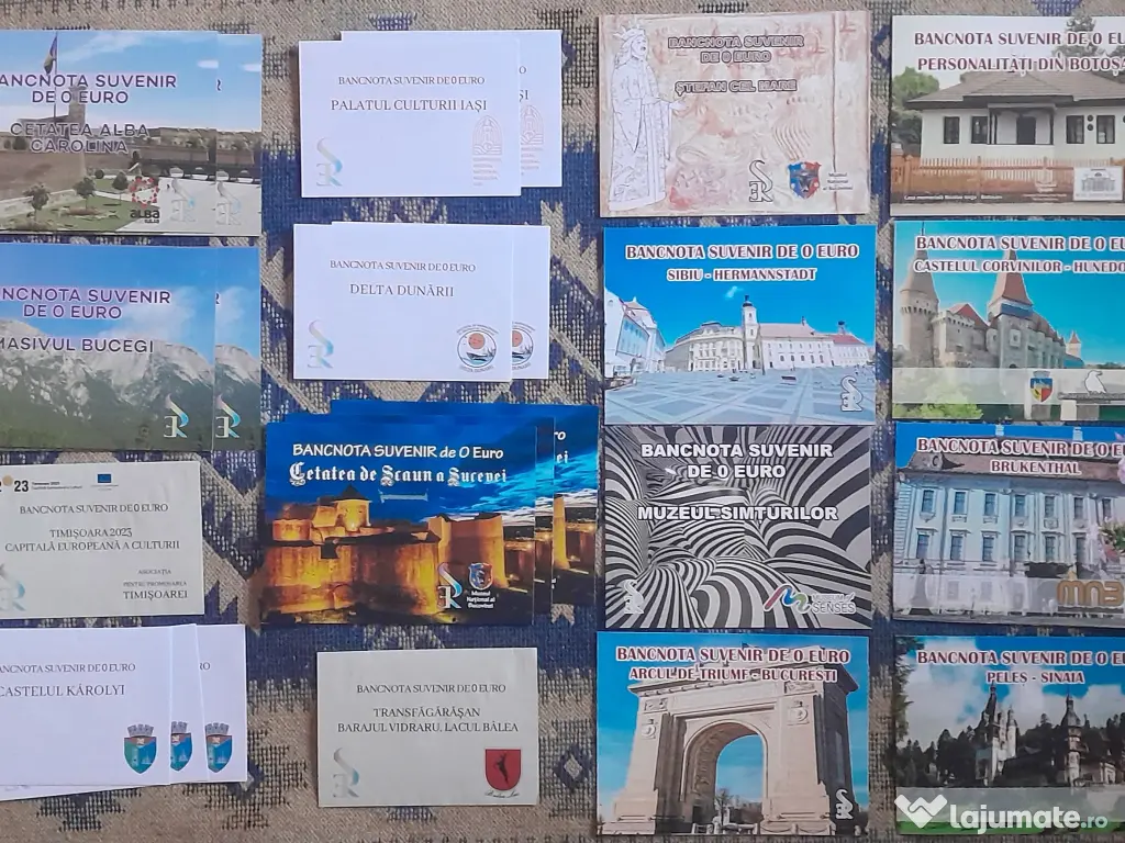 Colectie e u r o souvenir (o cifra, Braille) RO complet 