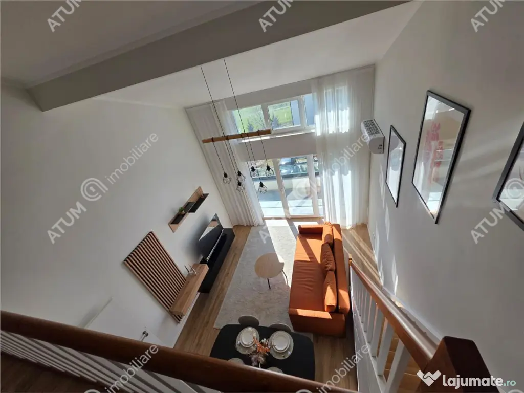 Penthouse cu 4 camere complet mobilat si utilat Turnisor Sib 