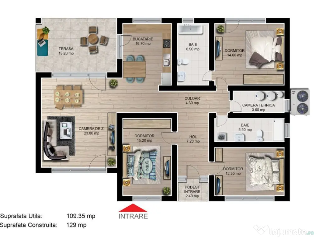 Casa individuala 4 camere Cartier Izvor Tarlungeni Brasov 