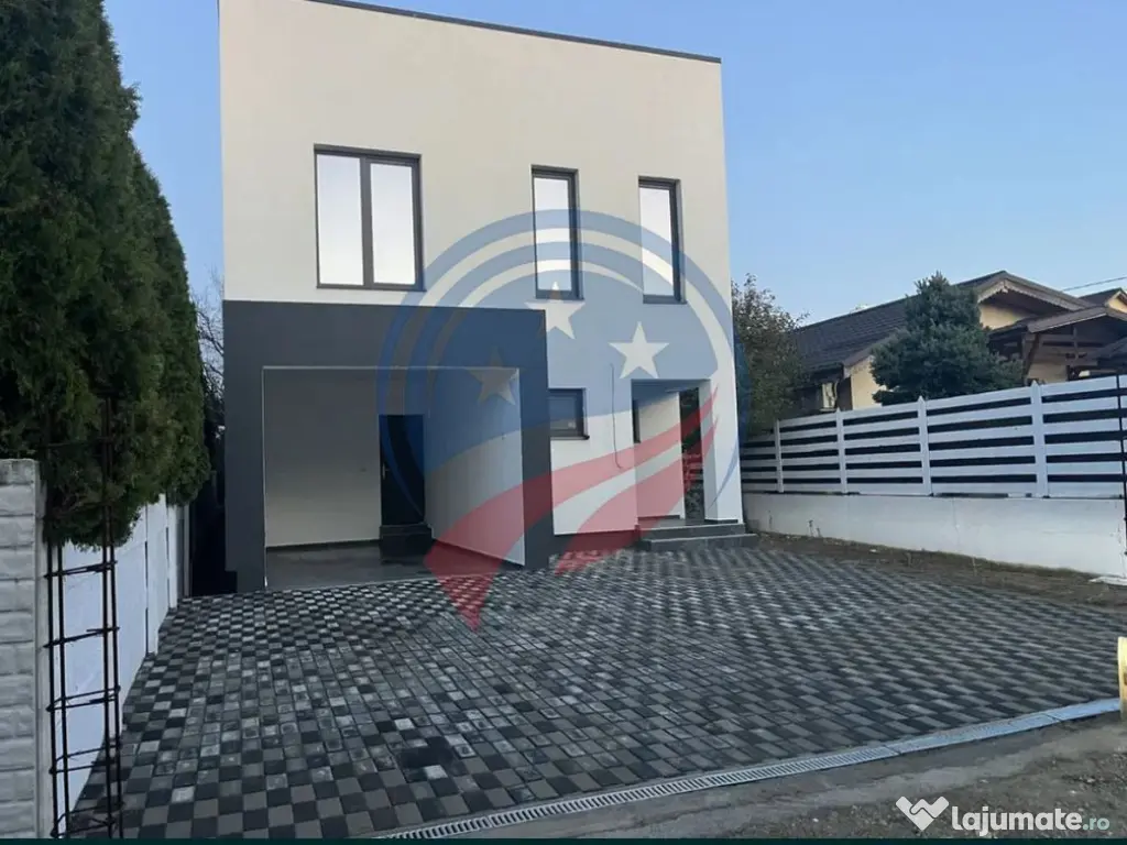Vilă modernă, la cheie, P+E – 140 mp utili, teren 250 mp 