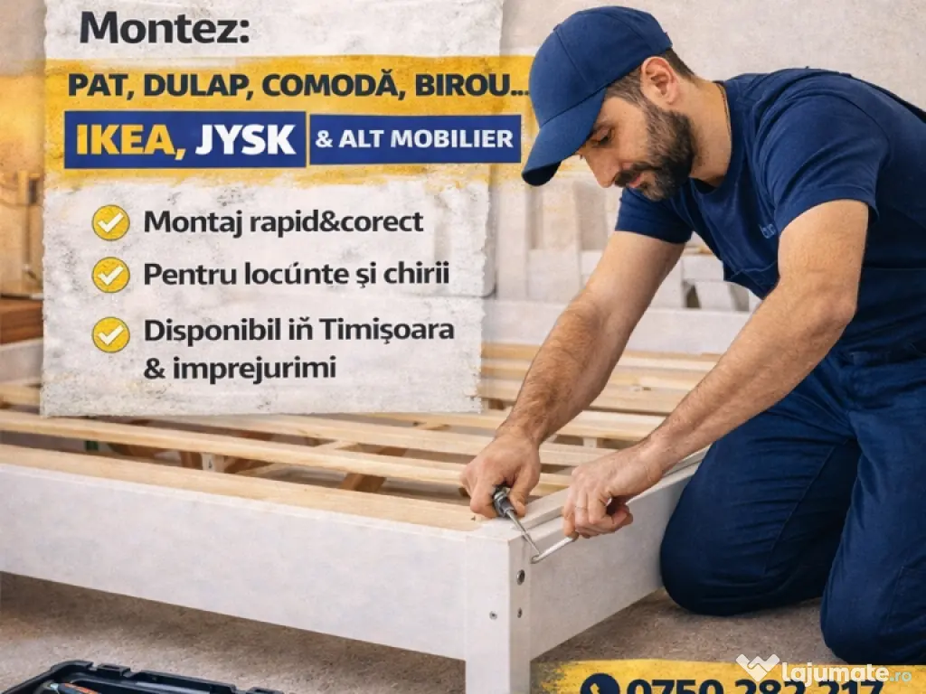 Montaj mobilă Timișoara 