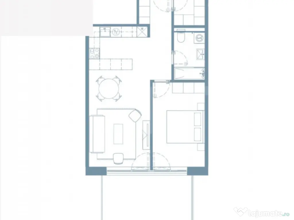 Comision 0 ! Ray by Hexagon - 2 Camere, 55 mp, Terasa 14 mp, 