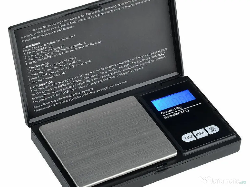 Mini cantar bijuterii 0.01 g mini cantar de precizie 