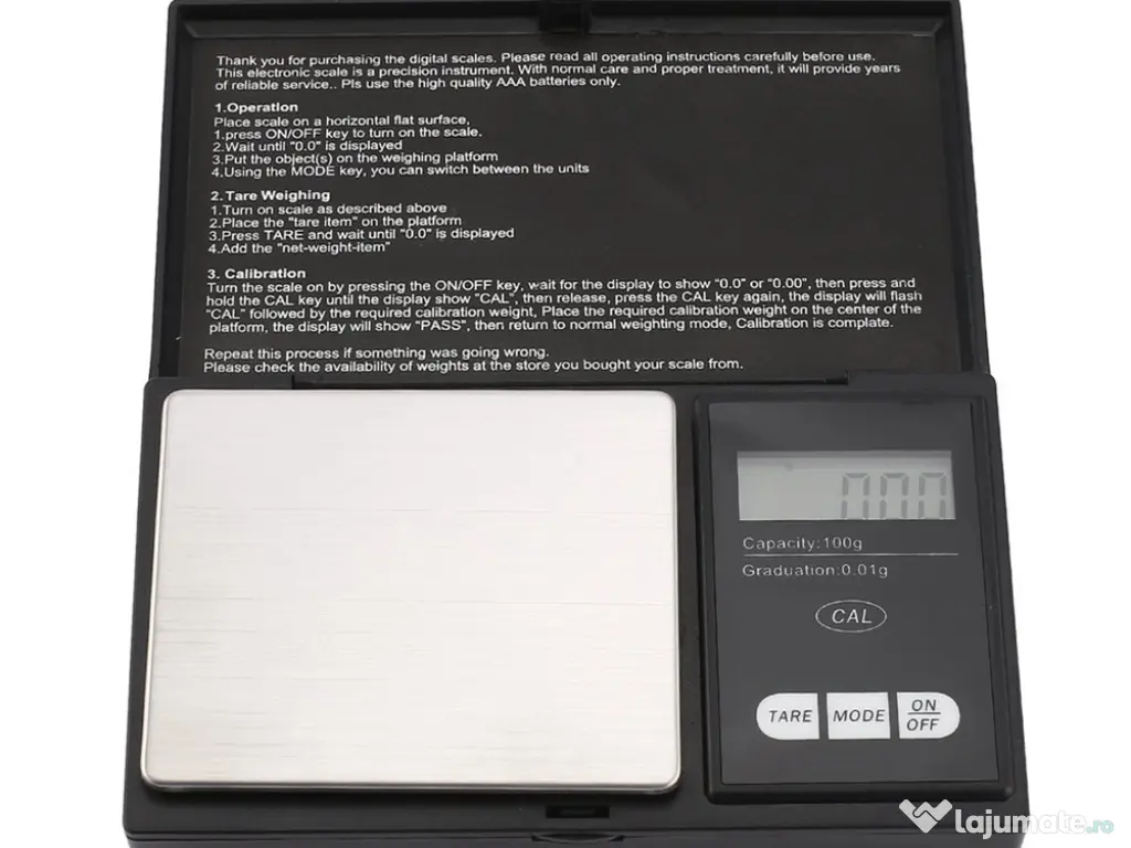 Mini cantar bijuterii 0.01 g mini cantar de precizie 