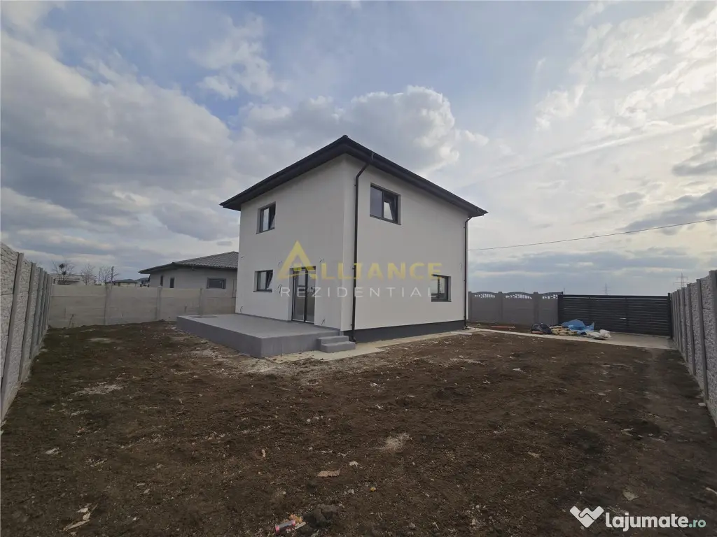 Vila individuala- 4 camere- 2 bai- 375mp teren 